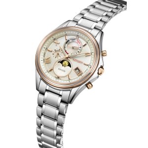 画像4: CITIZEN[シチズン]  EXCEED[エクシード] BY1026-65A　エコ・ドライブ電波時計（ワールドタイム機能）ダイレクトフライト ムーンフェイズ  月齢自動計算機能 ルナプログラム 搭載    ペア　メンズモデル   正規品 (4)