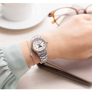 画像8: CITIZEN[シチズン]  EXCEED[エクシード] EE1016-66A　エコ・ドライブ電波時計（ワールドタイム機能）ダイレクトフライト ムーンフェイズ  月齢自動計算機能 ルナプログラム 搭載    ペア　レディスモデル   正規品 (8)