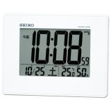 画像: SEIKO[セイコー] セイコークロック　SQ770W　温度・湿度表示付　電波クロック　電子音アラーム　正規品
