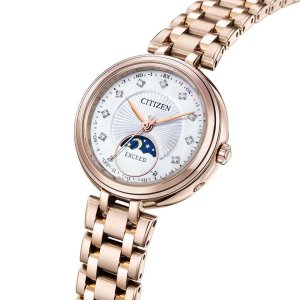 画像4: CITIZEN[シチズン]  EXCEED[エクシード] EE1026-71D 　エコ・ドライブ電波時計（ワールドタイム機能） 「サン＆ムーン機能」  レディスモデル   正規品 (4)