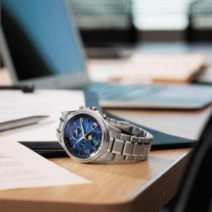 画像6: CITIZEN[シチズン]EXCEED[エクシード] BY1020-61L　光発電エコ・ドライブ電波時計 ダイレクトフライト ムーンフェイズ  メンズモデル　正規品 (6)