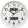 画像1: RHYTHM[リズム]　シチズン CITIZEN　8FYA06-003　電波掛け時計 　温度 湿度 　カレンダー 　連続秒針　 白色　 正規品 (1)