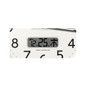 画像4: RHYTHM[リズム]　シチズン CITIZEN　8FYA06-003　電波掛け時計 　温度 湿度 　カレンダー 　連続秒針　 白色　 正規品 (4)