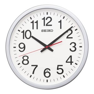 画像1: SEIKO[セイコー]　セイコークロック   KX277S　掛け時計　オフィスタイプ　  時分針や秒針がしっかり見やすい　 オフィスデザインモデル      電波クロック　正規品 (1)