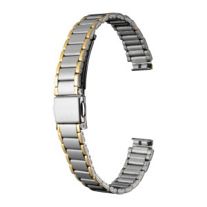 画像1: BAMBI[バンビ]　BAMBI　バンビメタル　ブロックワンタッチ　BSBE8850T　正規品　「腕時計交換ベルト」 (1)