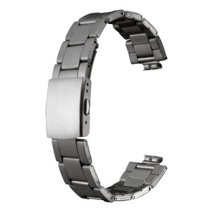 画像1: BAMBI[バンビ]　BAMBI　バンビメタル　ブロックワンタッチ　チタン+ステンレススチール（弓カン18mm付属）BTBE1232N　正規品　「腕時計交換ベルト」 (1)