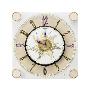 画像: SEIKO[ セイコー]　セイコークロック　FS515W 大人ディズニー 　「塔の上のラプンツェル」の世界をこだわりのアートで表現した華やかなからくり時計　 電波クロック　掛け時計　正規品