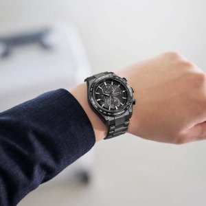 画像8: CITIZEN[シチズン] ATTESA [アテッサ] AT8294-59E　ACT Line　光発電エコ・ドライブ電波時計 ダイレクトフライト　ブラックチタンシリーズ　 メンズモデル　正規品 (8)