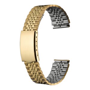 画像1: BAMBI[バンビ]　BAMBI　バンビメタル　ブロック三折　BSBE4563G　正規品　「腕時計交換ベルト」 (1)