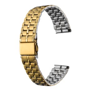 画像: BAMBI[バンビ]　BAMBI　バンビメタル　ブロックワンタッチ　BSBE4591G　正規品　「腕時計交換ベルト」