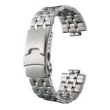 画像: BAMBI[バンビ]　BAMBI　バンビメタル　ブロックワンタッチ　BSBE1126S　正規品　「腕時計交換ベルト」