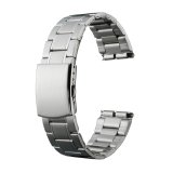 画像: BAMBI[バンビ]　BAMBI　バンビメタル　ブロックワンタッチ　BSBE1236S　正規品　「腕時計交換ベルト」