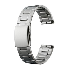 画像: BAMBI[バンビ]　BAMBI　バンビメタル　ブロックワンタッチ　BSBE1236S　正規品　「腕時計交換ベルト」