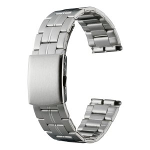 画像1: BAMBI[バンビ]　BAMBI　バンビメタル　ブロックワンタッチ　BSBE1237S　正規品　「腕時計交換ベルト」 (1)