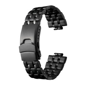 画像: BAMBI[バンビ]　BAMBI　バンビメタル　ブロックワンタッチ　BSBE1126B　正規品　「腕時計交換ベルト」