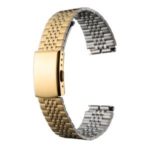 画像1: BAMBI[バンビ]　BAMBI　バンビメタル　ブロックワンタッチ　BSBE4411G　正規品　「腕時計交換ベルト」 (1)