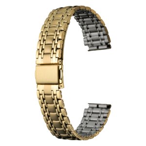 画像: BAMBI[バンビ]　BAMBI　バンビメタル　ブロックワンタッチ　BSBE4525G　正規品　「腕時計交換ベルト」