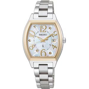 画像: SEIKO[セイコー]  LUKIA[ルキア] SSQW100　Happy Collection   ソーラー電波修正    メタルバンド  レディスモデル　正規品