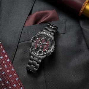 画像8: CITIZEN[シチズン] ATTESA [アテッサ] BY1005-73Z　ACT Line　光発電エコ・ドライブ電波時計 ダイレクトフライト 　ブラックチタンシリーズ　 Shades of Red 限定モデル  世界限定2,200本  メンズモデル　正規品 (8)