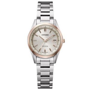画像: CITIZEN[シチズン]  EXCEED[エクシード] ES9375-51B　 光発電エコ・ドライブ電波時計　 ダイレクトフライト　 ペアモデル    レディス　正規品