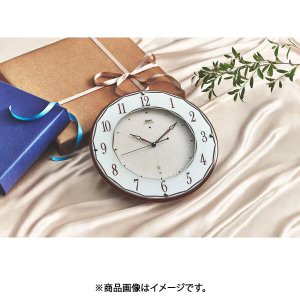 画像6: SEIKO[セイコー]　セイコークロック 　エムブレム　HS524B　　掛時計　スタンダード　電波クロック　正規品 (6)