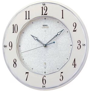 画像1: SEIKO[セイコー]　セイコークロック 　エムブレム　HS524W　　掛時計　スタンダード　電波クロック　正規品 (1)