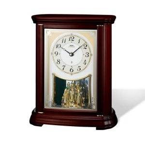 画像: SEIKO[ セイコー]　セイコークロック　置時計　HW204B　セイコーエムブレム 　電波クロック　正規品