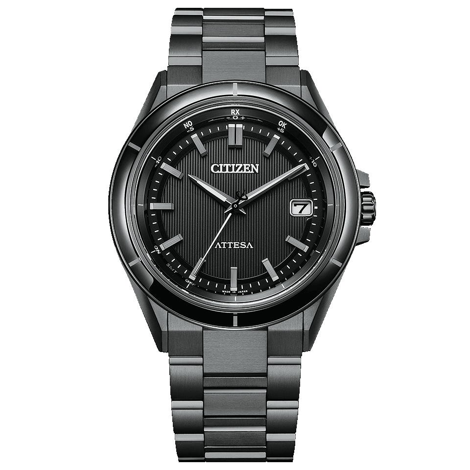 CITIZEN[シチズン]ATTESA[アテッサ] CB3035-72E ACT Line エコ・ドライブ電波時計 ダイレクトフライト  ブラックチタンシリーズ メンズモデル 正規品 WatchClubfuzi (ウォッチ倶楽部 富士)
